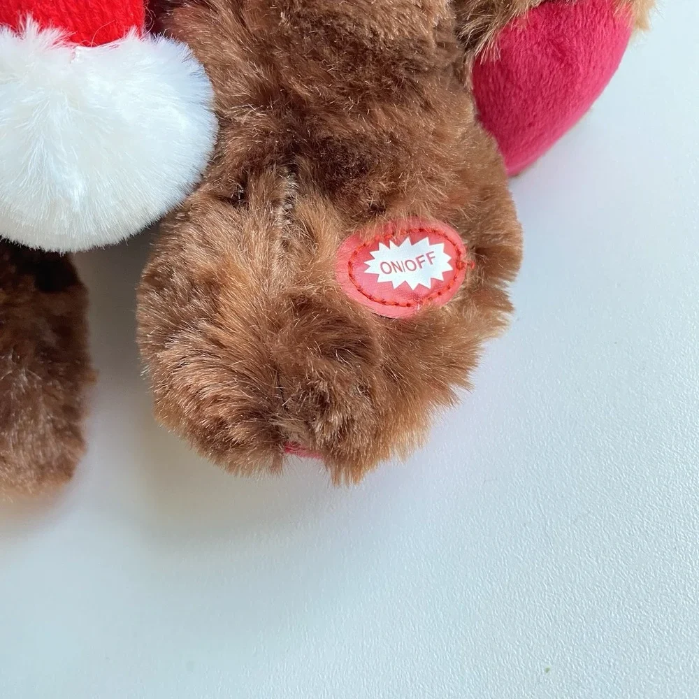 Goffa Animated Merry Bright Musical Reindeer Plush Jingle Bells Holiday 12